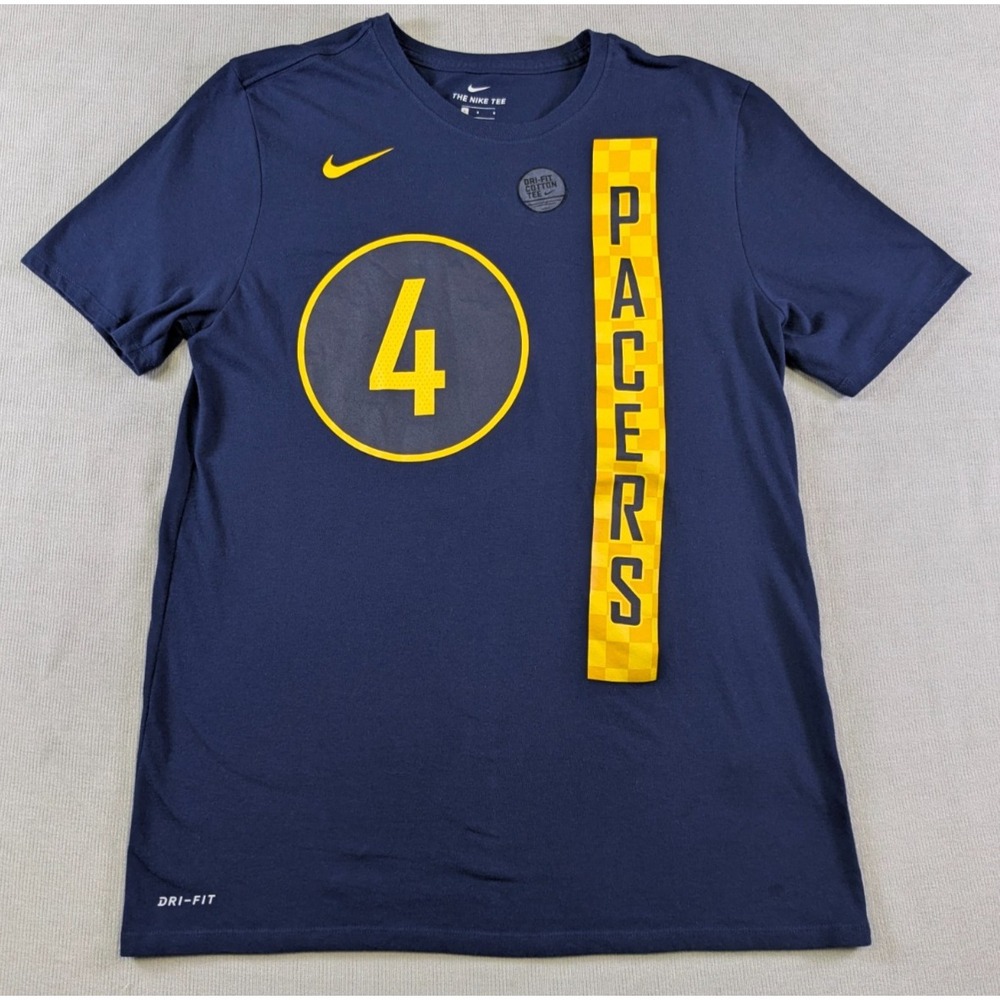 Indiana Pacers Jersey Shirt Mens Large Blue Nike City Edition Victor Oladipo NBA